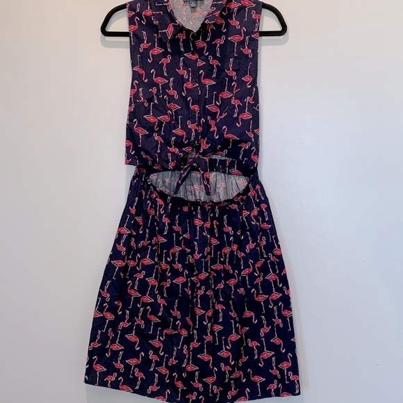 ModCloth flamingo dress - Picture 2 of 9